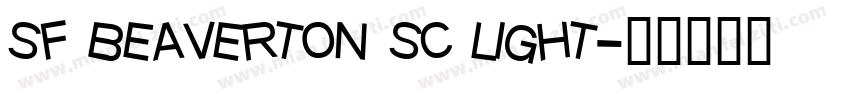 sf beaverton sc light字体转换